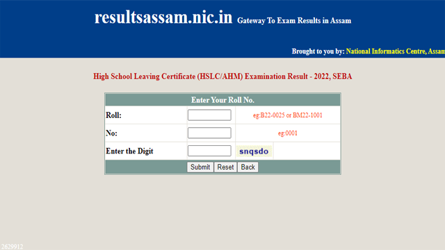 Assam 10th results 2022