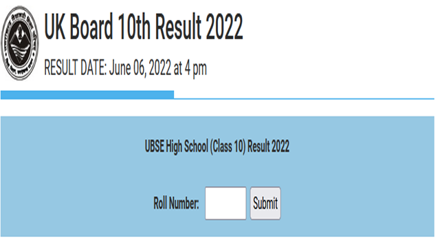 UBSE 10th Result 2022