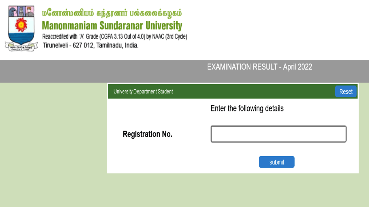 MS University Results 2022 Available Download the April results