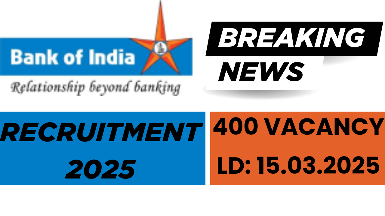 BOI Apprentice Recruitment 2025